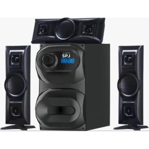 SPJ 3.1 Channel Home Audio System / Sub Woofer- Black.(2 YRS WRTY)