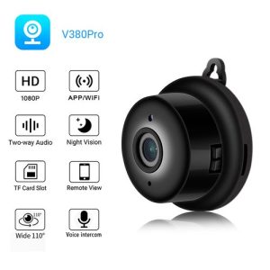 V380 wifi mini camera 1080p hd mini camera lens r night vision camcorder security protection Video Surveillance camera-Only Camera